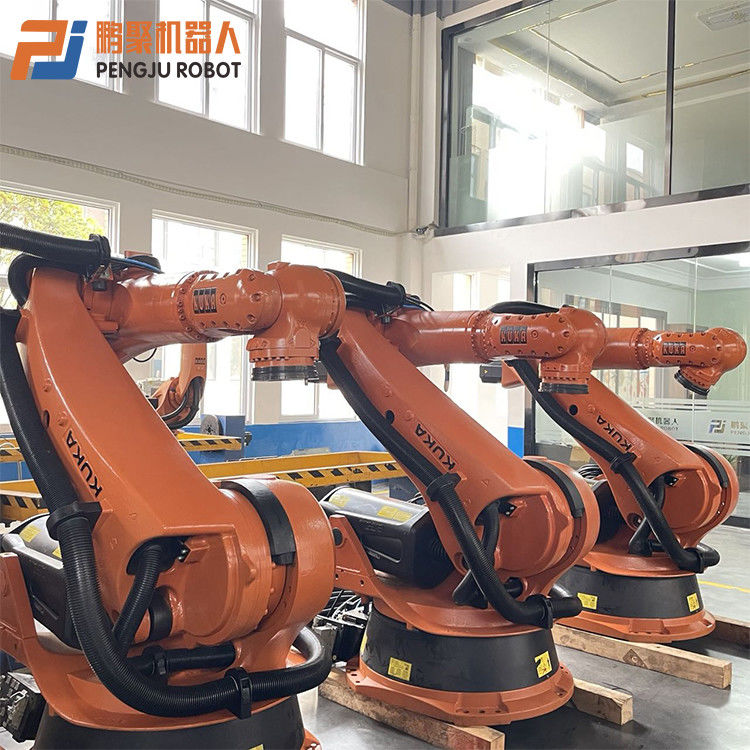 استفاده شده Kuka Robot Palletizing Arm برای استفاده از دستکاری، پالتی سازی، تخلیه، دستکاری، دست رباتیک