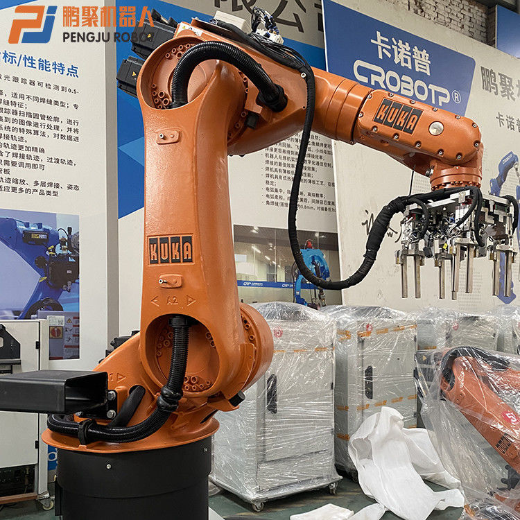 Kuka KR60 اتوماتیک شش محوره بارگیری و تخلیه ربات بازوی بازو 2033 میلی متر بار 60 کیلوگرم