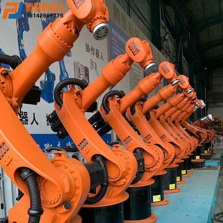 1611mm Reach Palletizing Robot تجهیزات اتوماسیون نصب شده روی کف، روبات های جوش هسته فلکس، روبات های بارگذاری ماشین