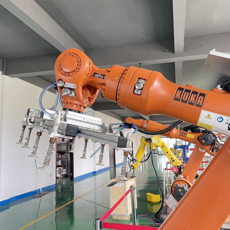 1611mm Reach Palletizing Robot تجهیزات اتوماسیون نصب شده روی کف، روبات های جوش هسته فلکس، روبات های بارگذاری ماشین