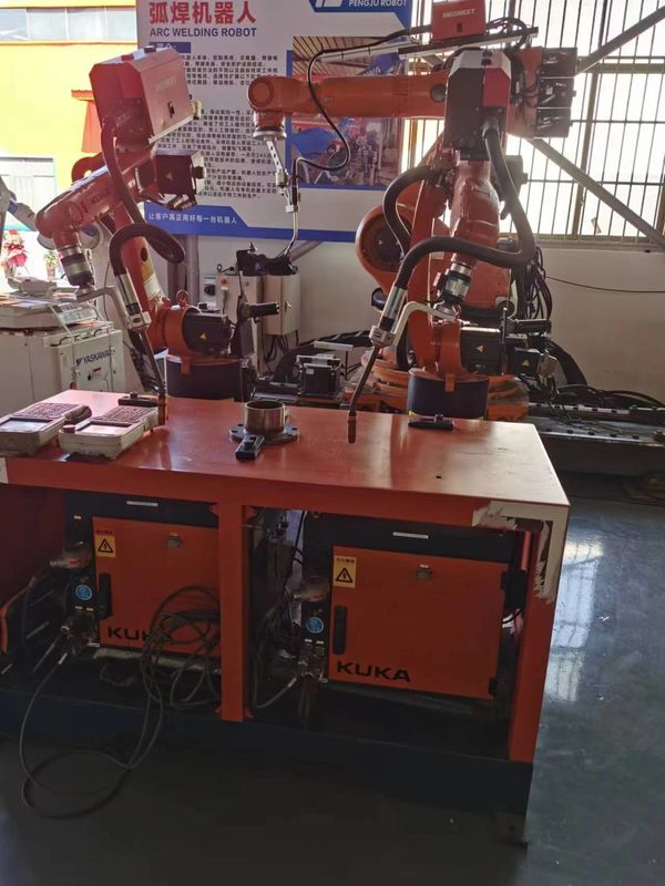 KUKA KR5 R1400 KRC4 استفاده از قطعات ، اندازه گیری ، مونتاژ قطعات ، چسب زدن - چسب زدن ، جوش دادن قوس