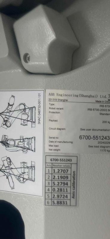 NEW ABB IRB 4600-60 / 2.05 M2004 قطعات بارگیری ، ماشینکاری اندازه گیری 60kg بار مفید