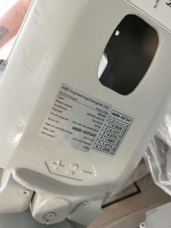 IRB 4600-60/2.05 IRC5 کنترل کننده استفاده شده روبات های ABB 6 محور بازوی رباتیک 2050mm محدوده بسیار قابل اعتماد و کارآمد
