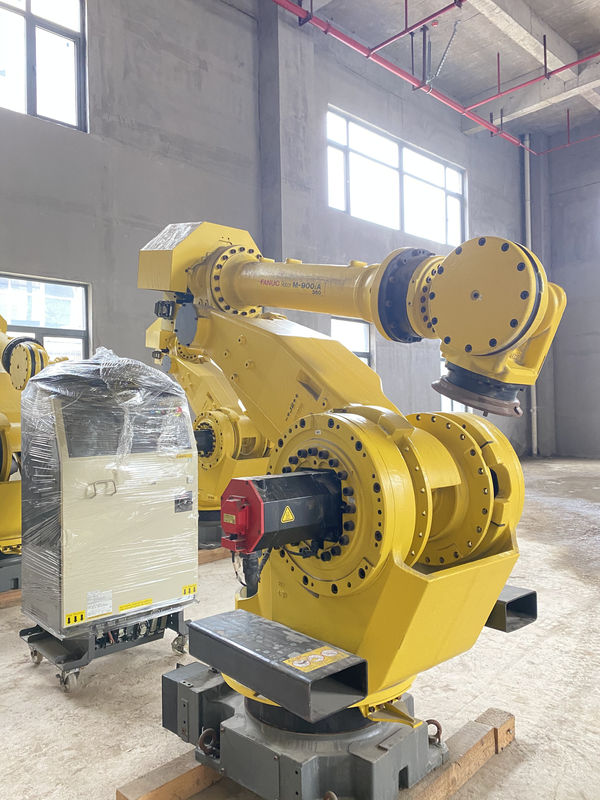 Fanuc M-900iA 350 ربات های استفاده شده 6 محور 2655mm Reach R30iA کنترل کننده کامل برای پالتی و بیشتر