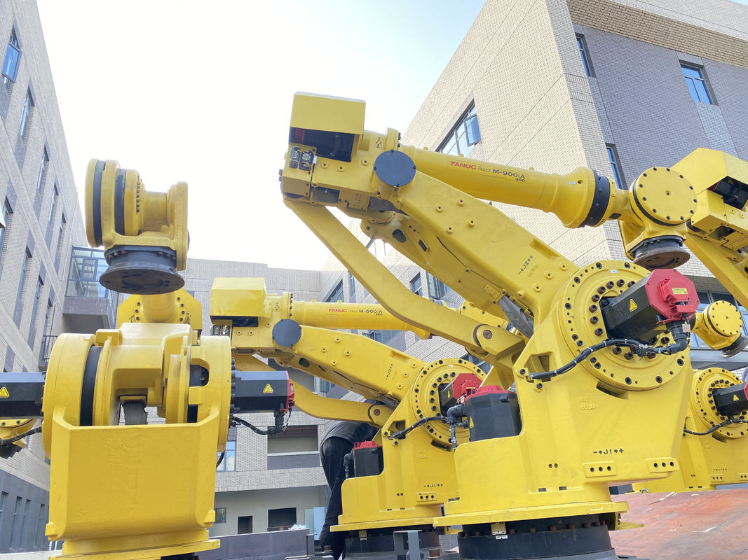 Fanuc M-900iA 350 ربات های استفاده شده 6 محور 2655mm Reach R30iA کنترل کننده کامل برای پالتی و بیشتر